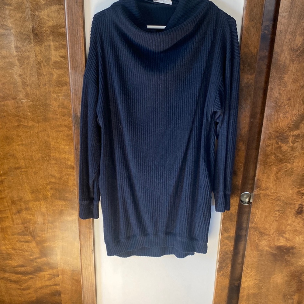 Lush long sleeve Navy sweater dress